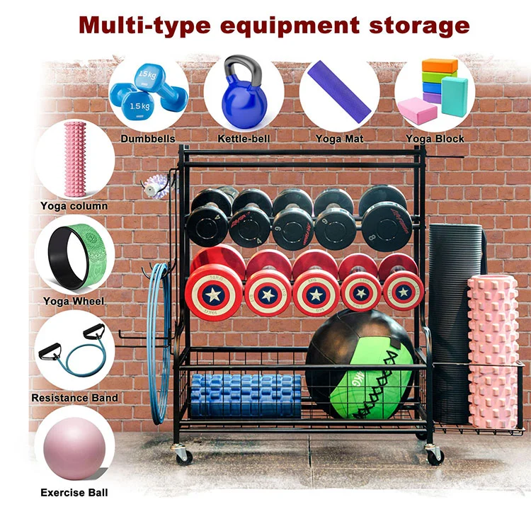 Delapsum Multi Tier Metal Dumbbell Rack
