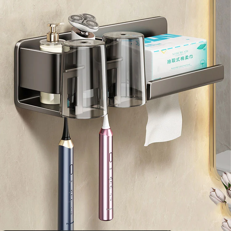 Non EXERCITATIO Metallum Wall-inevectus Toothbrush Holder Non EXERCITATIO Metallum Wall-inevectus Toothbrush Holder